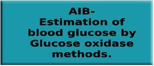 Estimation of blood glucose by Glucose 